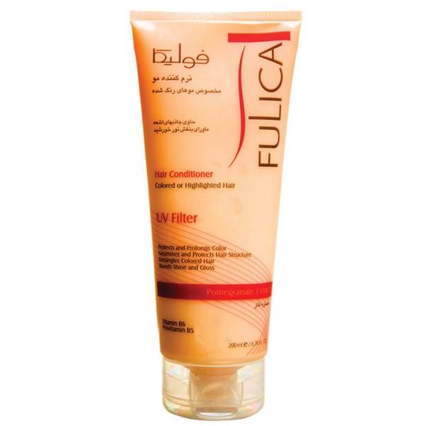 نرم کننده فولیکا مخصوص موهای رنگ شده حجم 200 میلی لیتر