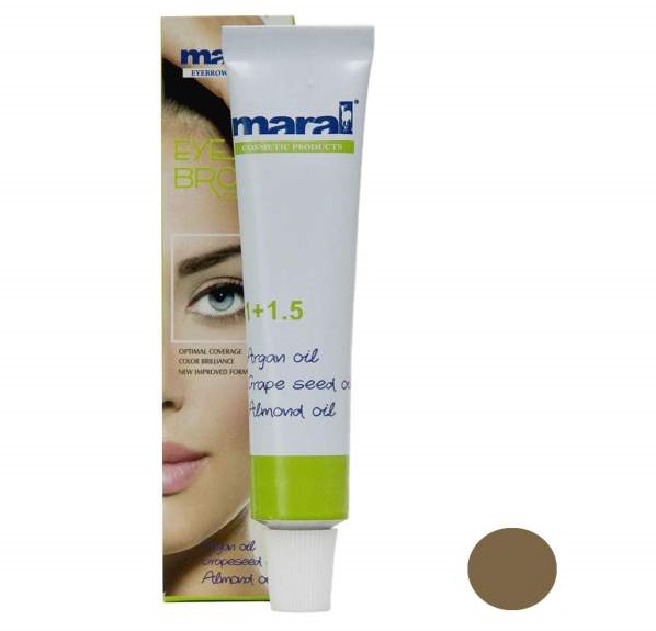 رنگ ابرو مارال شماره 6 حجم 15 میلی لیتر رنگ بلوند شکلاتی