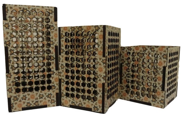 جاشمعی مدل زرین Z3 مجموعه 3 عددی