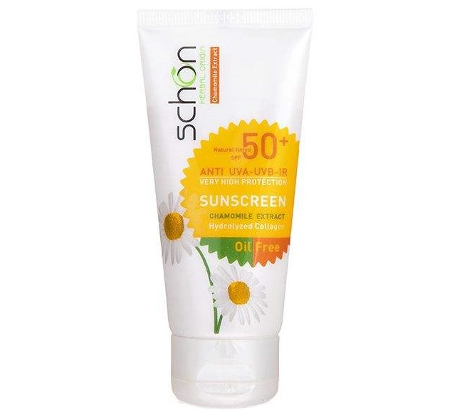 کرم ضد آفتاب رنگی فاقد چربی شون با رنگ طبیعی + SPF50