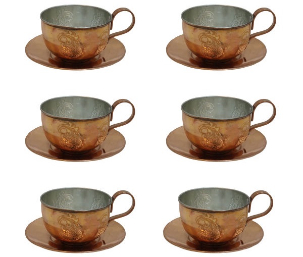 ست چای خوری مسی مدل IRT کد 2 مجموعه 6 عددی