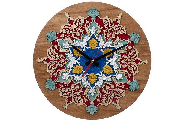 ساعت دیواری معرق کاری هُم آدیس مدل نگار کد CK 610-L