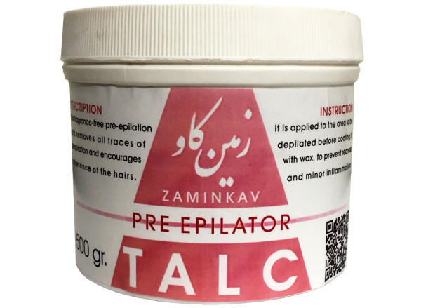 پودر قبل از اپیلاسیون زمین کاو مدل تالک وزن 500 گرم