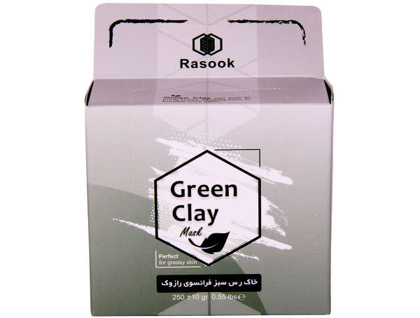 ماسک صورت رازوک مدل green clay وزن 250 گرم