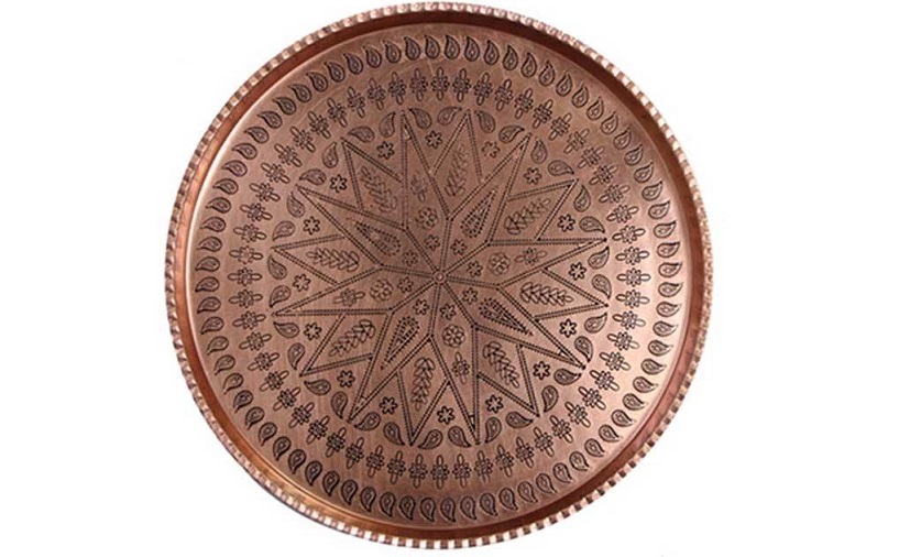 سینی مسی طرح گرد کد ZH56