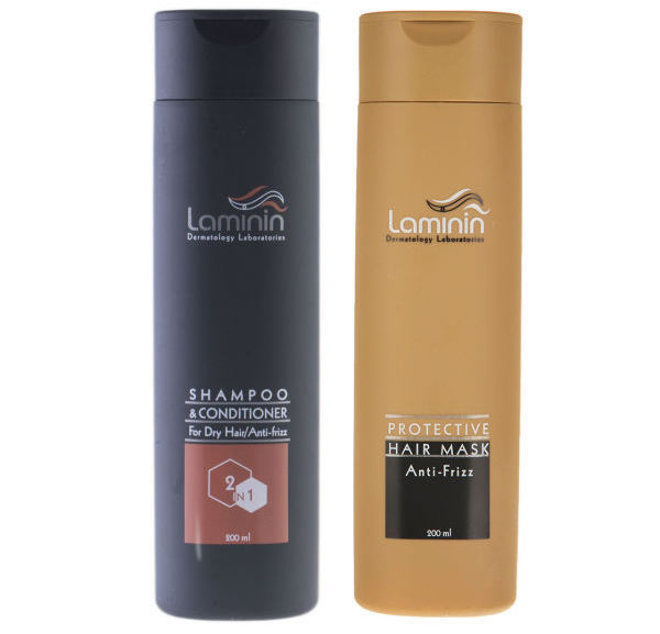 شامپو و ماسک کراتینه مو لامینین بسته دو عددی