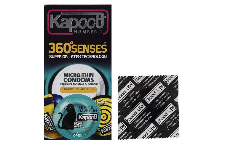 کاندوم خاردار کاپوت مدل Energy-Delay بسته 12 عددی به همراه یک عدد کاندوم Good Life