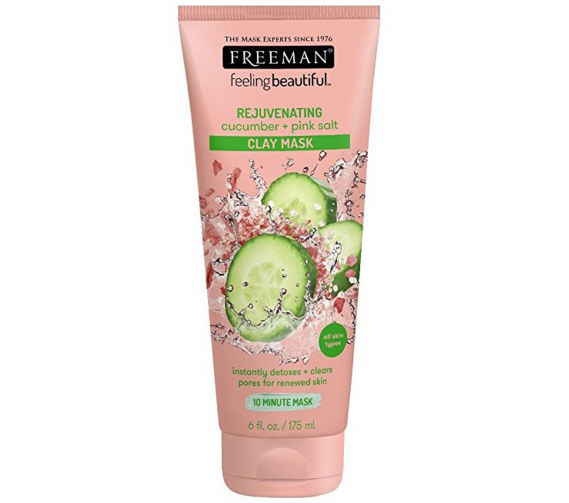 ماسک صورت فریمن سری خاک رسی خیار و نمک صورتی حجم 175 میلی لیتر