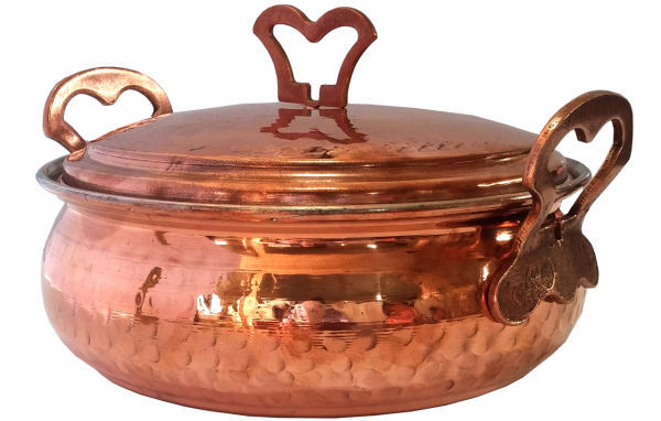 ماهی تابه مسی طرح خمره ای کد11