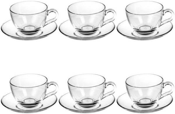 ست فنجان و نعلبکی پاشاباغچه مدل Bisik 97948 - بسته 6 عددی