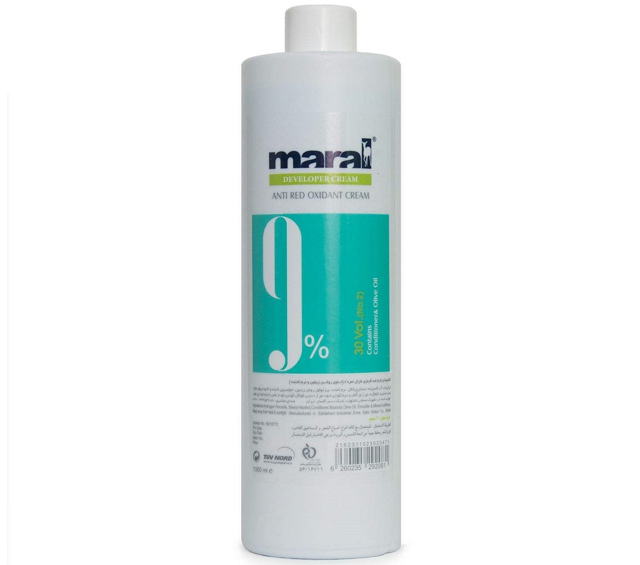 اکسیدان مارال مدل ANTI RED نه درصدی حجم 1000 میلی لیتر