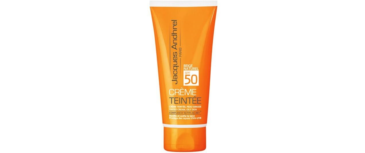 کرم ضد آفتاب رنگی ژاک آندرل پاریس مخصوص پوست چرب مدل CREAM TINTED با SPF50 حجم 50 میلی لیتر