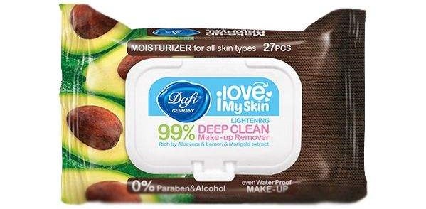 دستمال مرطوب پاک کننده آرایش دافی مدل Q10 PLUS بسته 50 عددی