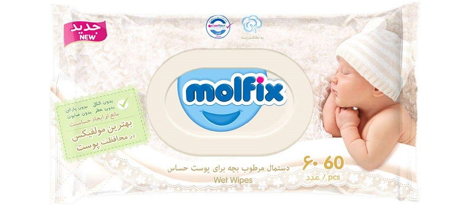 دستمال مرطوب مولفیکس مدل sensitive: