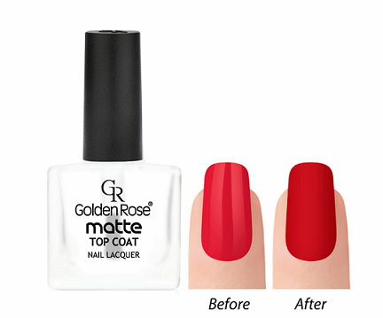 تاپ کت گلدن رز مدل لاک مات کن