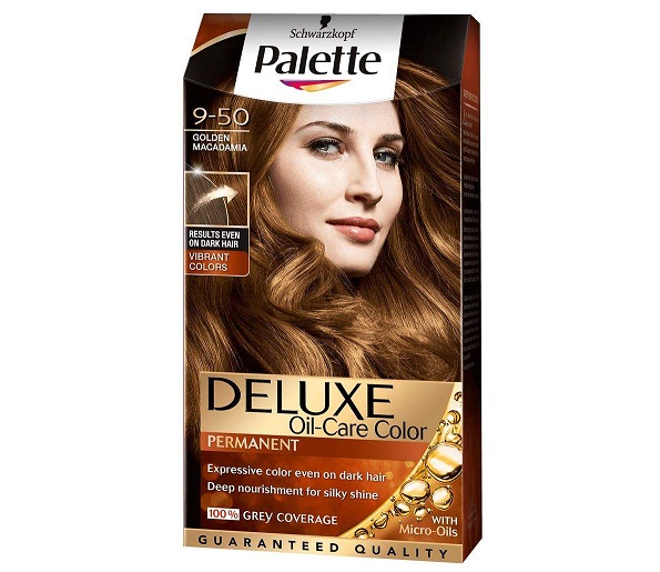 کیت رنگ مو پلت سری DELUXE شماره 50-9 حجم 50 میلی لیتر رنگ فندقی طلایی
