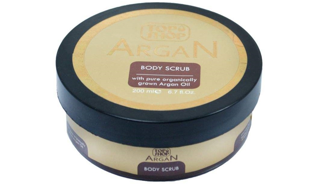 اسکراب لایه بردار پوست تاپ شاپ مدل Argan Oil حجم 200 میلی لیتر