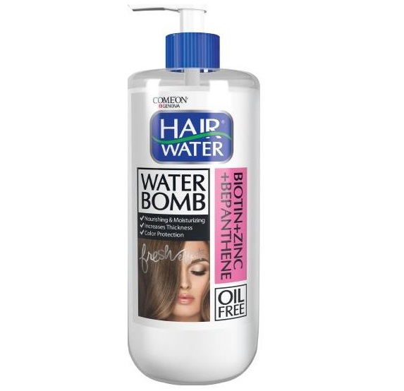 کرم آبرسان مو هیر واتر مدل BIOTIN حجم 400 میلی لیتر