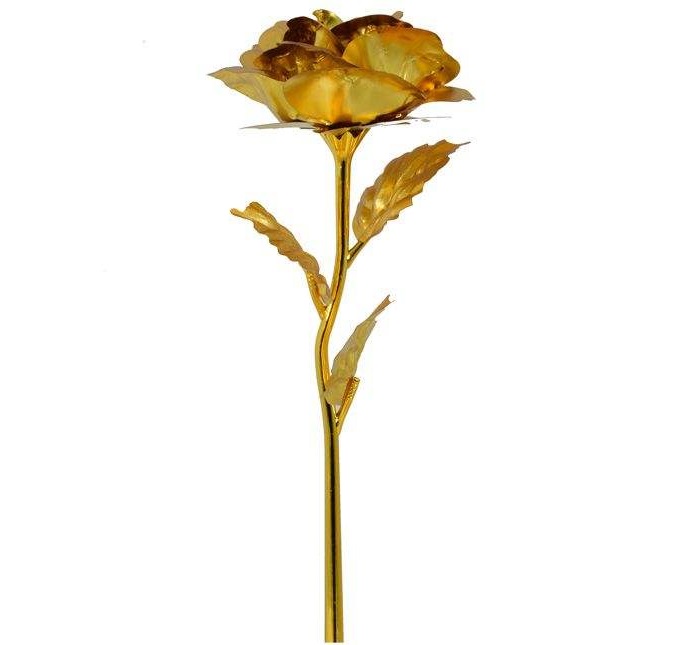 شاخه گل رز طلایی مدل Golden Rose 05