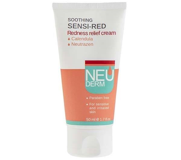 کرم ضد قرمزی پوست نیودرم مدل Soothing Sensi-Red حجم 50 میلی لیتر