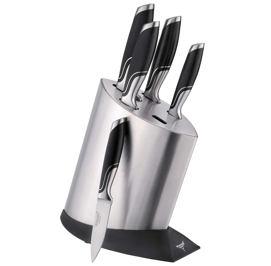 سرویس چاقو آشپزخانه 7 پارچه وینر کد W7336 به همراه چاقو تیزکن