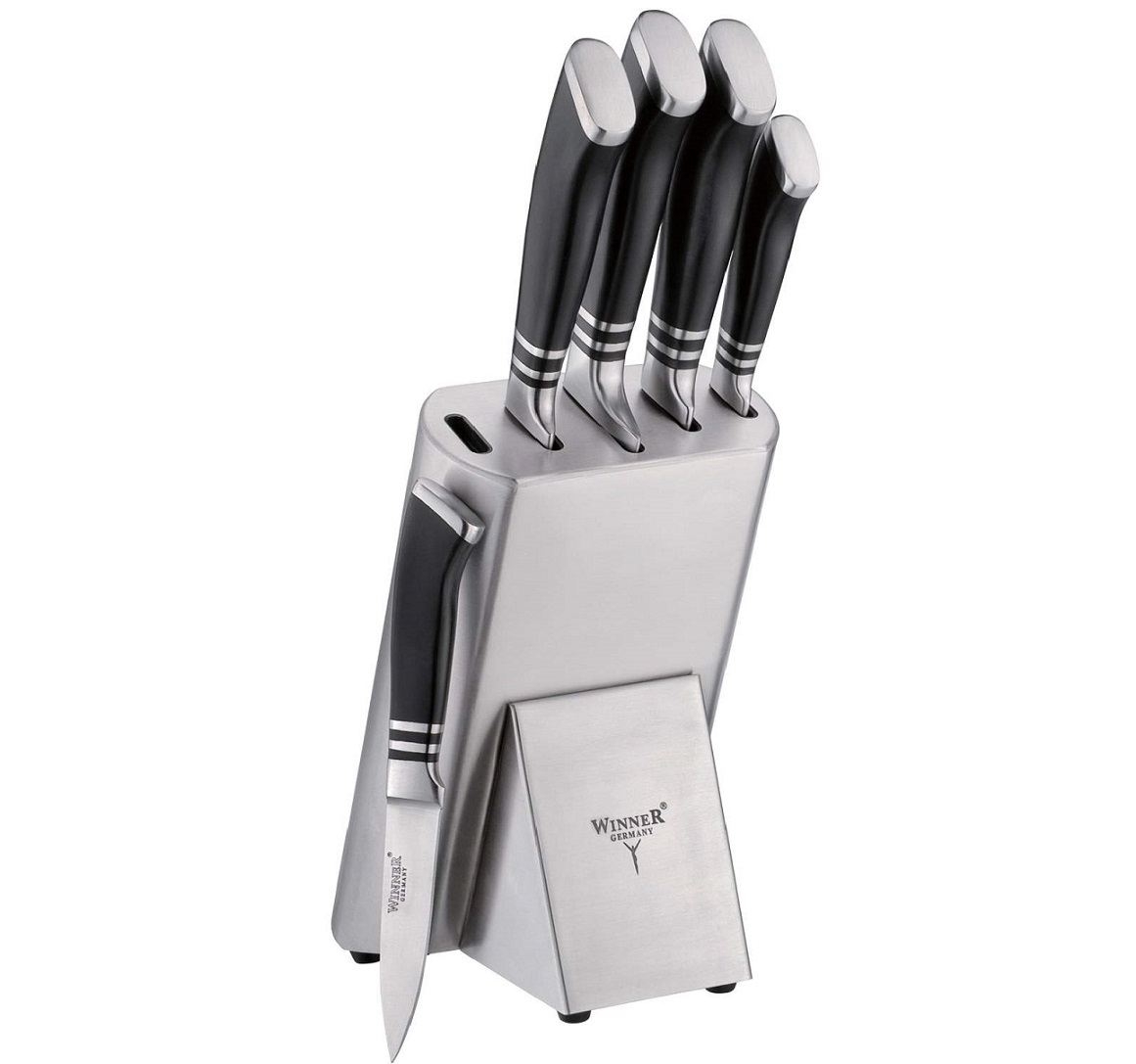 سرویس چاقو آشپزخانه 7 پارچه وینر کد W7337S به همراه چاقو تیز کن