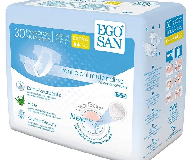 پوشینه چسبی بزرگسال اگوسان مدل مدیوم اکسترا بسته 30 عددی