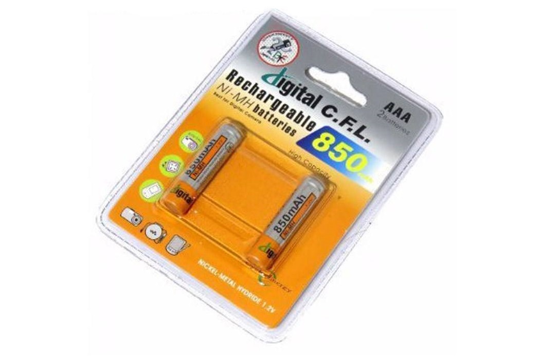 باطری نیم قلمی قابل شارژ CFL مدل 850mah AAA