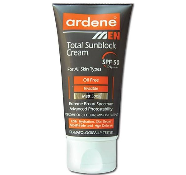کرم ضد آفتاب آقایان آردن مدل Total SPF50 وزن 50 گرم