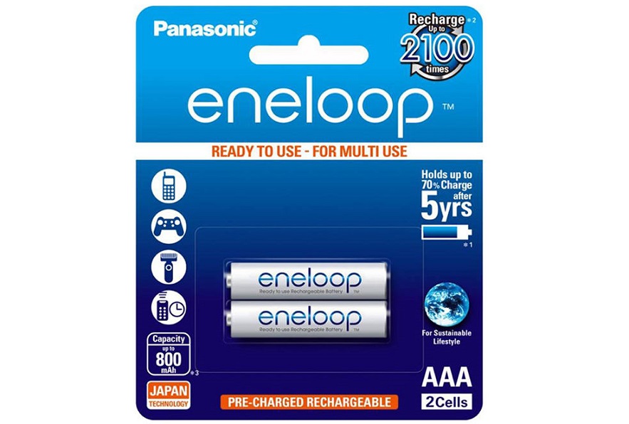 باطری نیم قلمی قابل شارژ پاناسونیک مدل eneloop