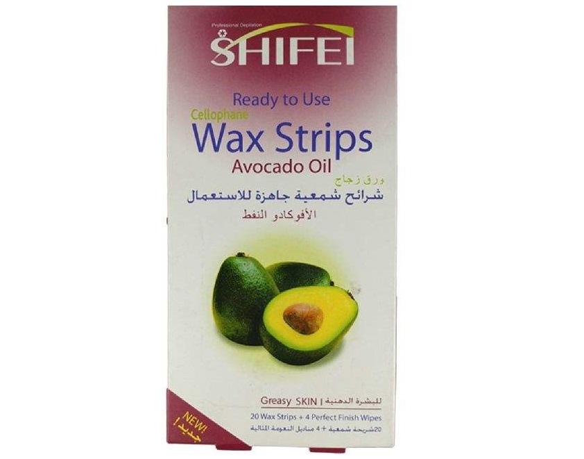 نوار موبر بدن شیفی مدل Avocado Oil بسته 20 عددی