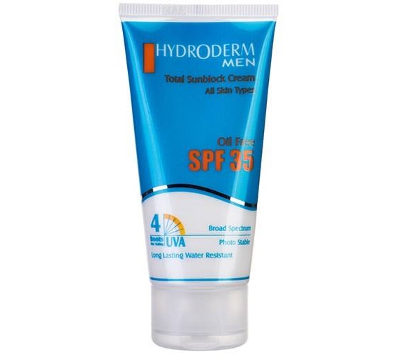 کرم ضد آفتاب آقایان هیدرودرم SPF35 وزن 50 گرم