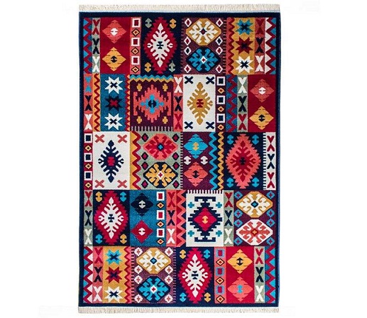 فرش ماشینی سهند کد P630.0J زمینه سرمه ای