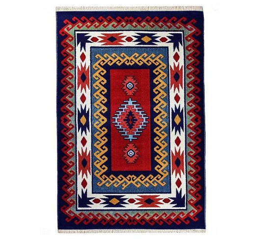 فرش ماشینی سهند کد P631.BJ زمینه لاکی
