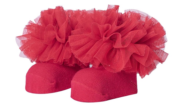 جوراب نوزادی دخترانه کد 2001-4