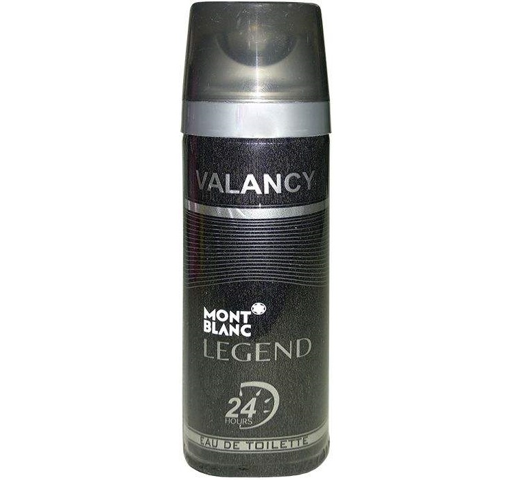 اسپری خوشبو کننده بدن مردانه والانسی مدل Mont Blanc Legend حجم 200 میلی لیتر