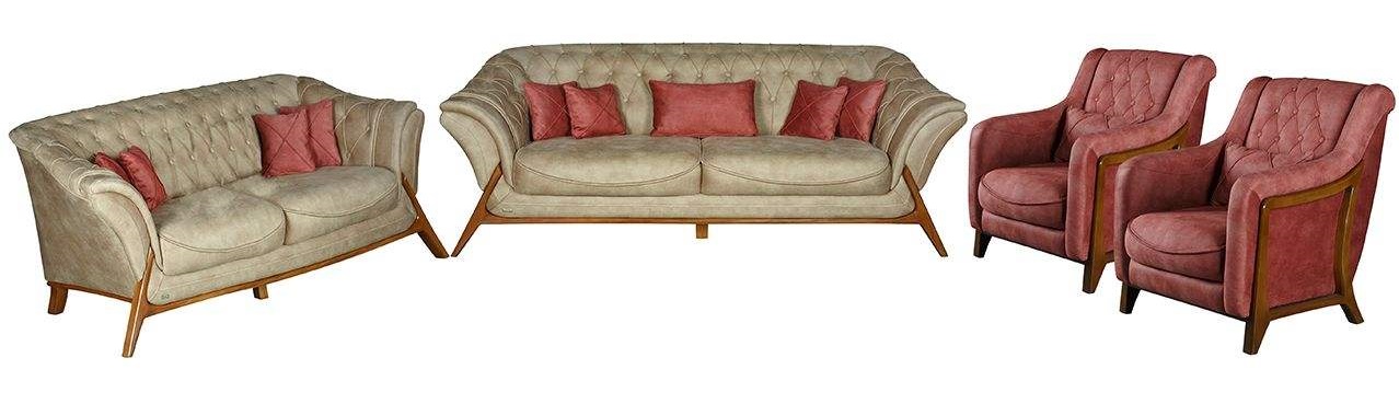 مبل راحتی هفت نفره چشمه نور کد MA-411.BR-N-Z