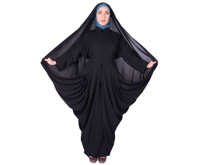 چادر مانتو افرا کرپ کن کن ژرژت شهر حجاب مدل 8063