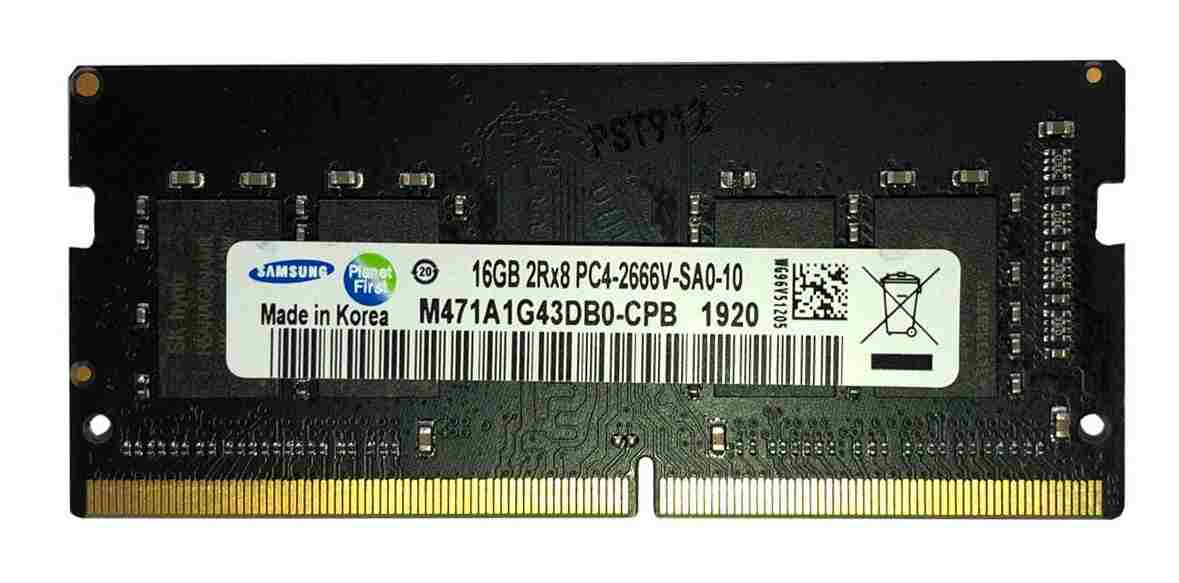 رم لپ تاپ DDR4 تک کاناله 2666 مگاهرتز CL15 سامسونگ مدل PC4 ظرفیت 16 گیگابایت