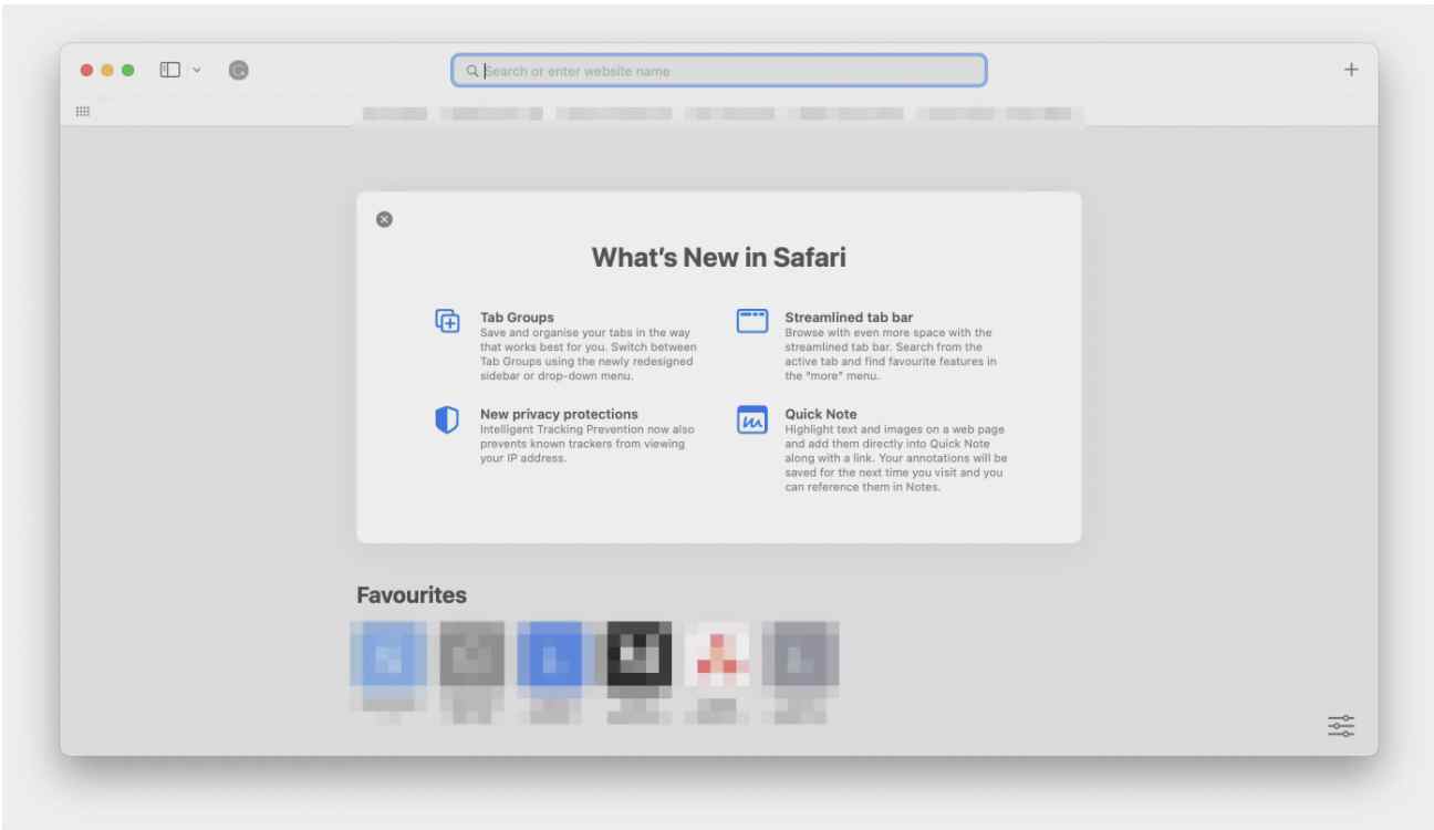 طراحی دوباره Safari
