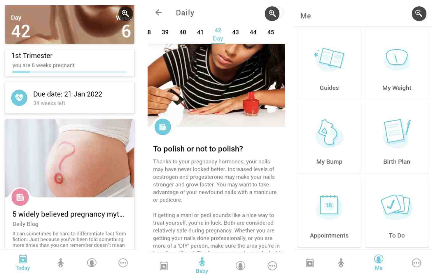 1. اپلیکیشن +Pregnancy