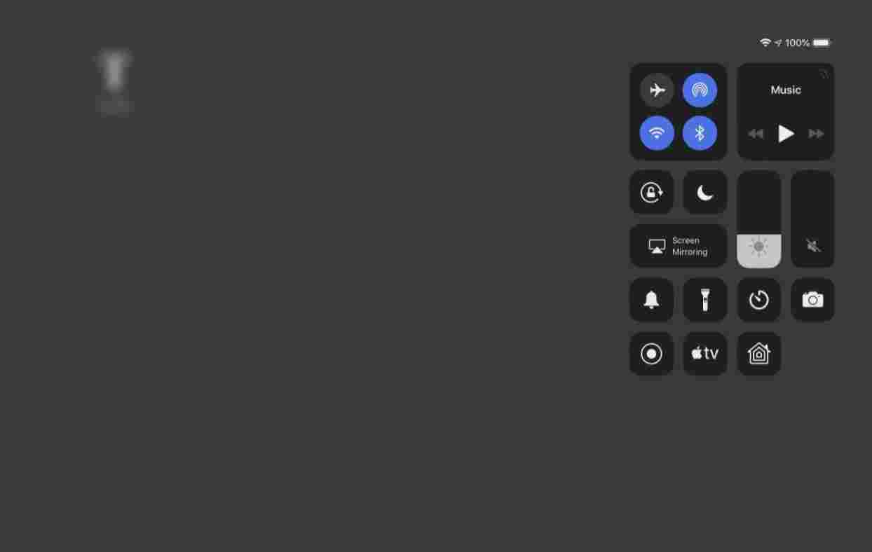 مرکز کنترل آیپد