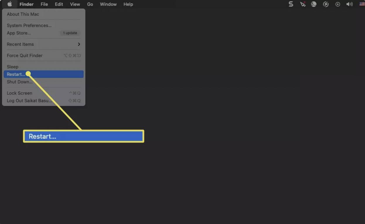برای بستن همه‌ی برنامه‌ها در مک از Force Restart یا Shutdown استفاده کنید