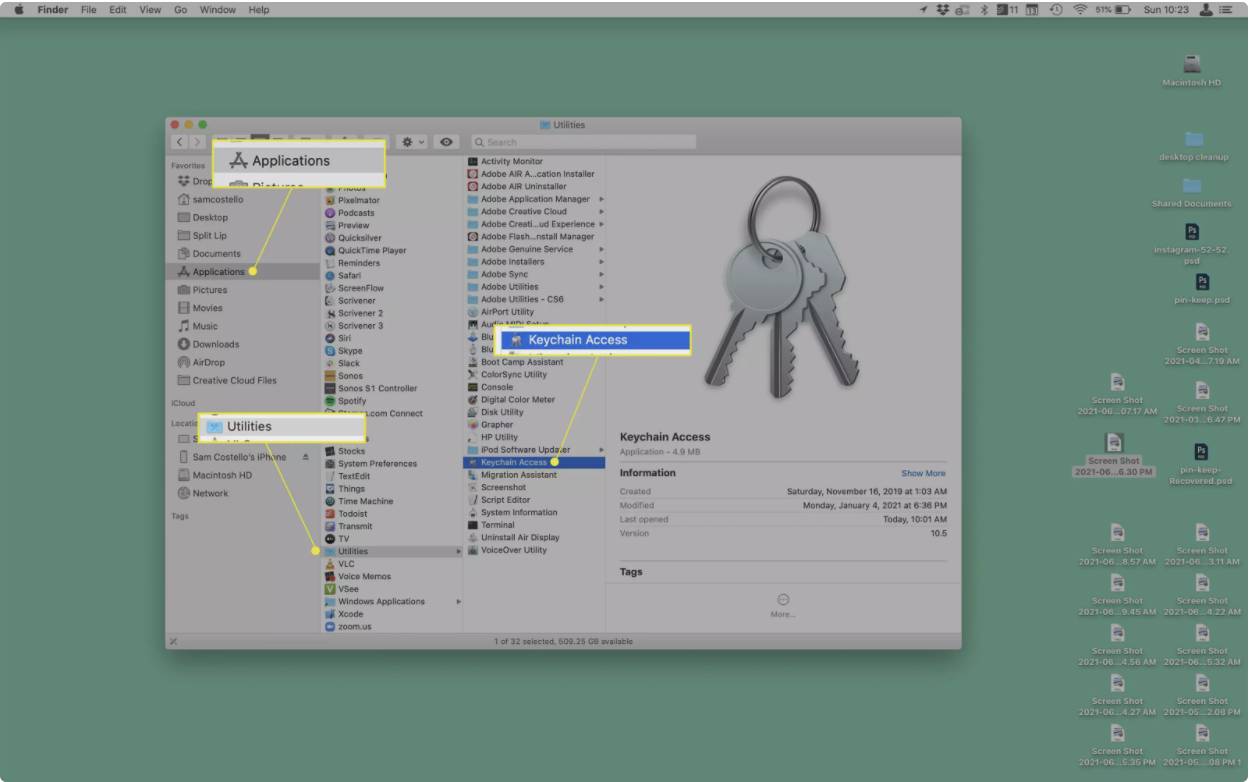 چگونه پسوردهای ذخیره شده روی مک را پیدا و ظاهر کنیم؟