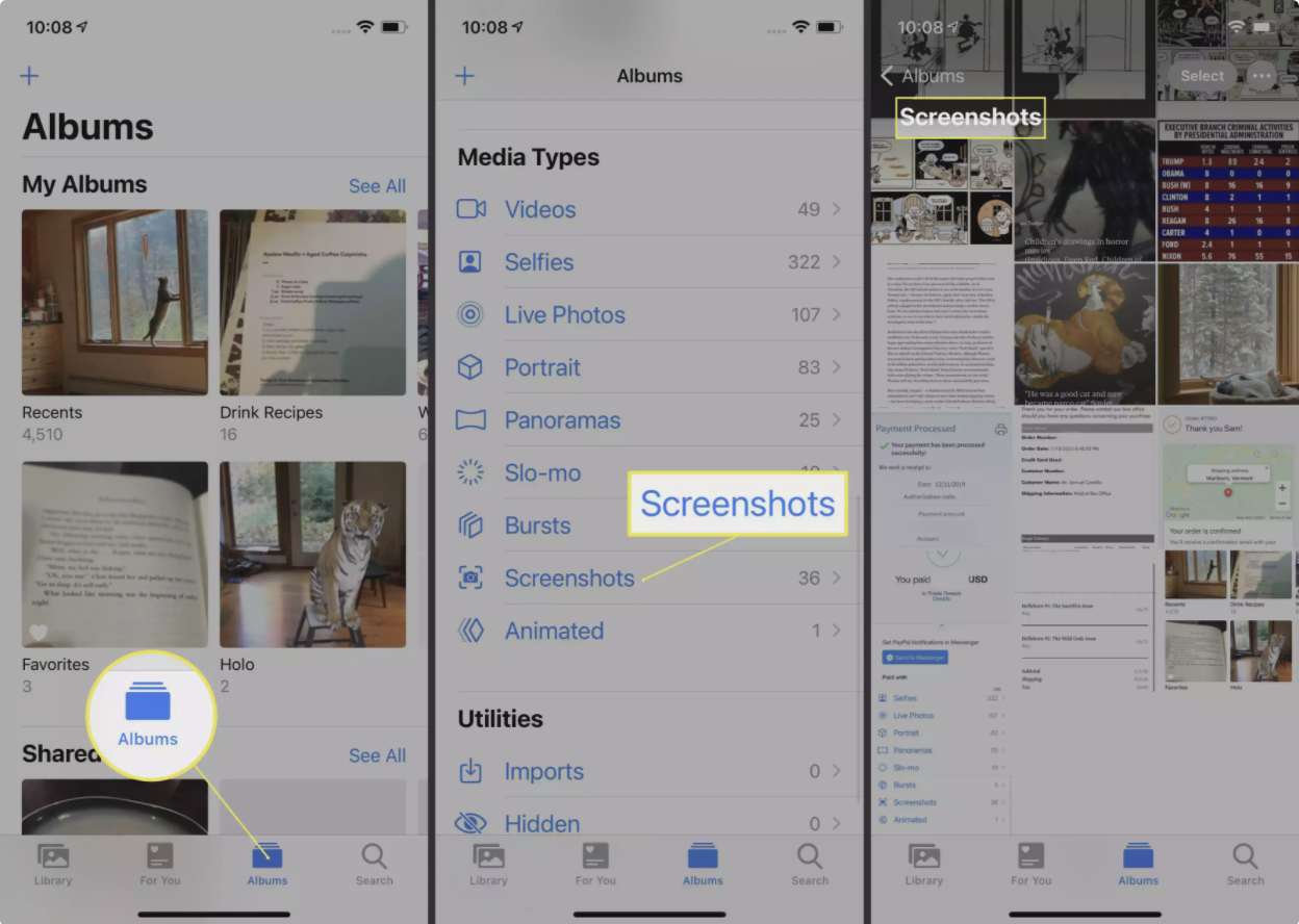 اسکرینشات گرفتهشده در آیفون ۱۲ خود را از کجا پیدا کنیم؟