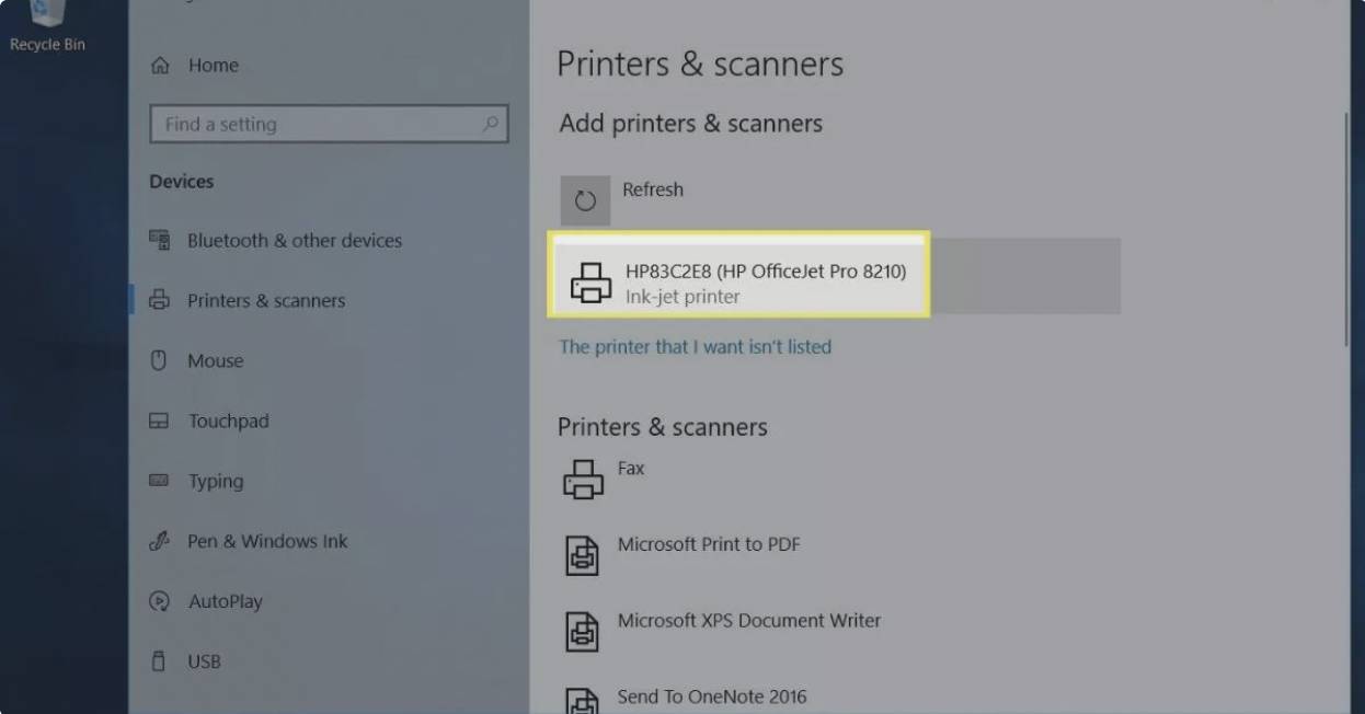 پرینتر خود را انتخاب کنید.