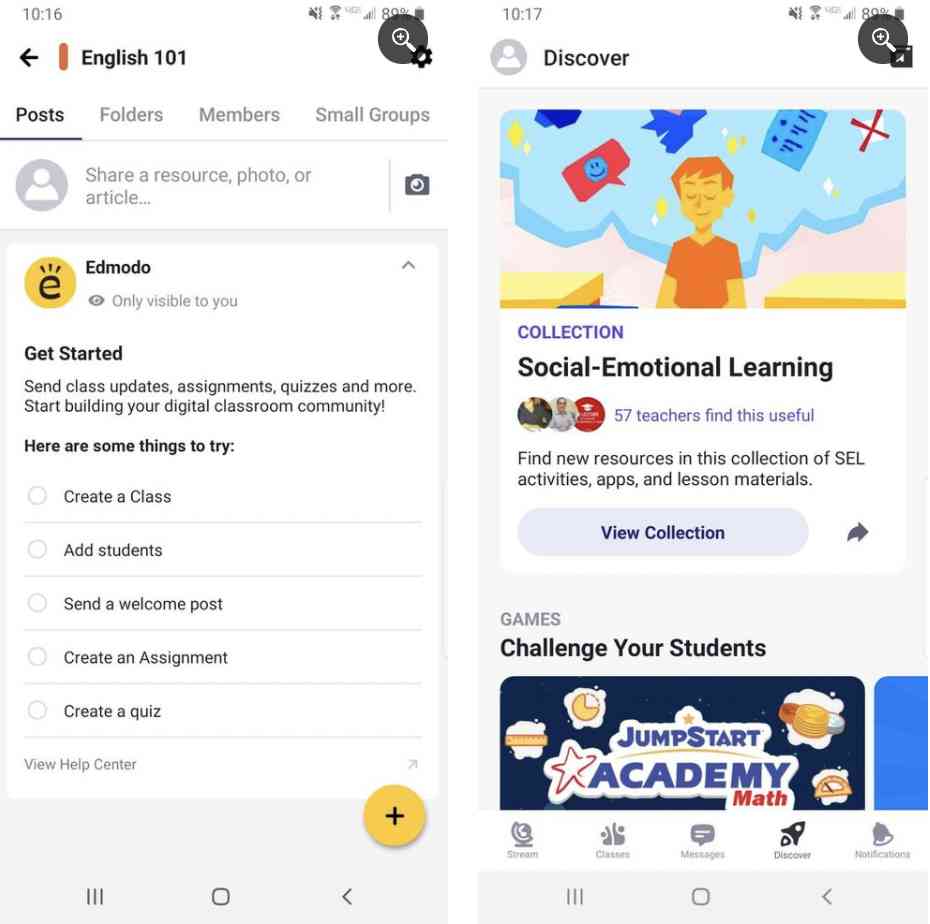 2. اپلیکیشن Edmodo