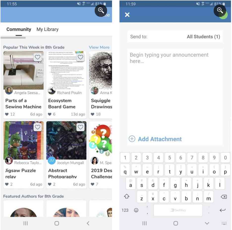 5. اپلیکیشن Seesaw Class