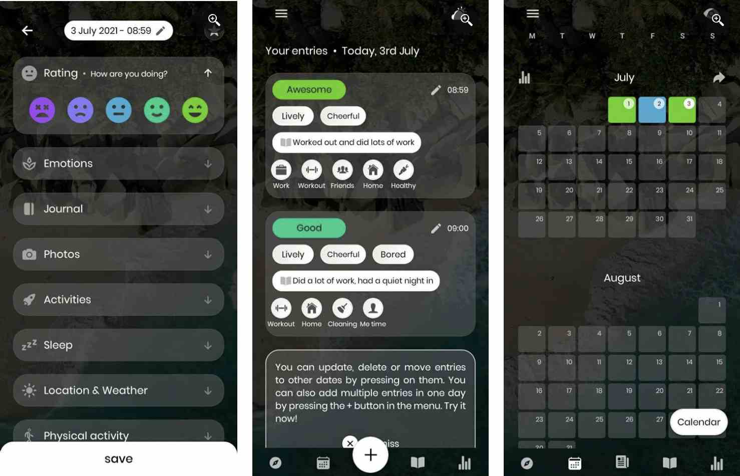 3. اپلیکیشن Moodflow