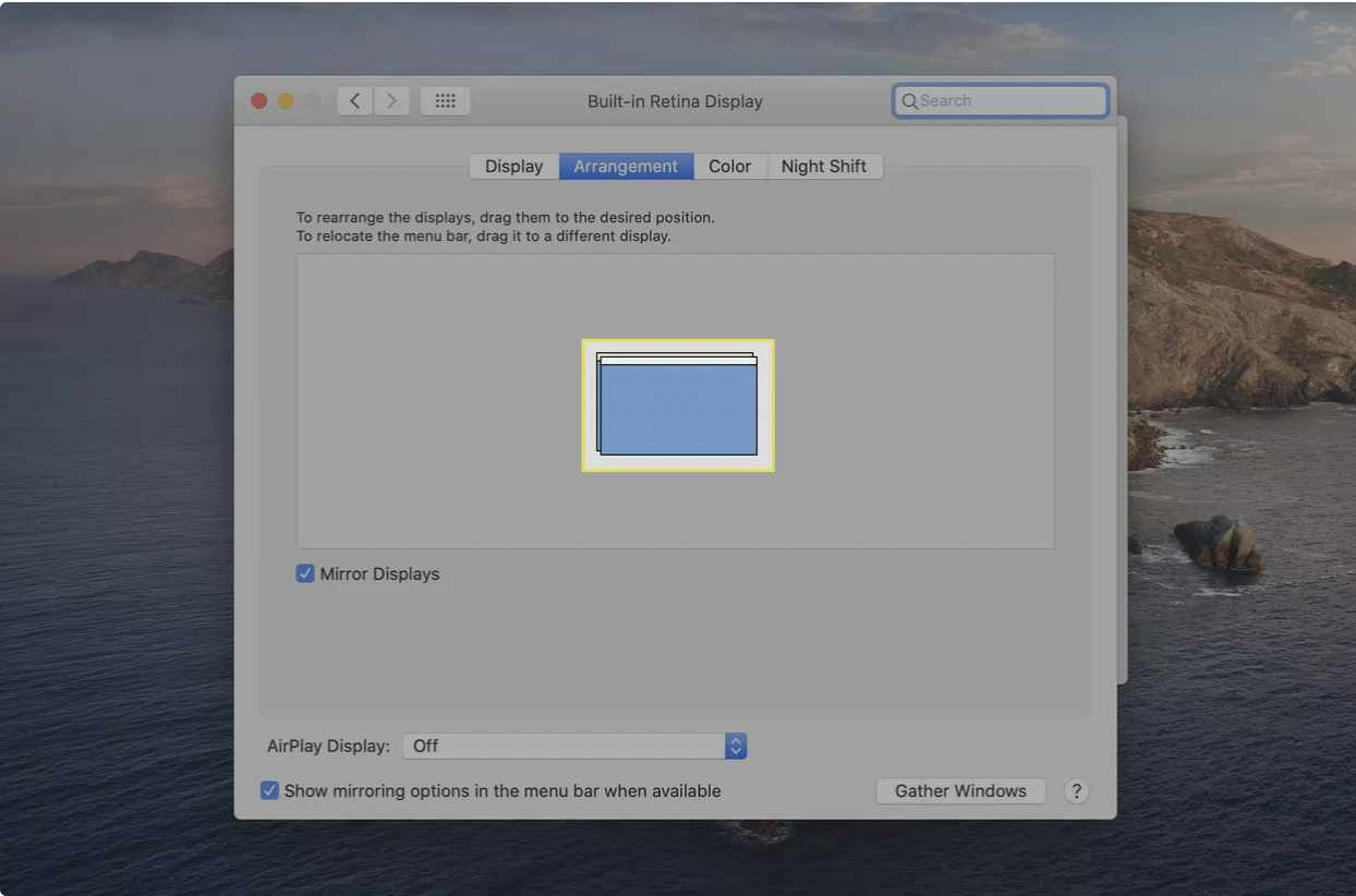 میرور کردن مک بوک